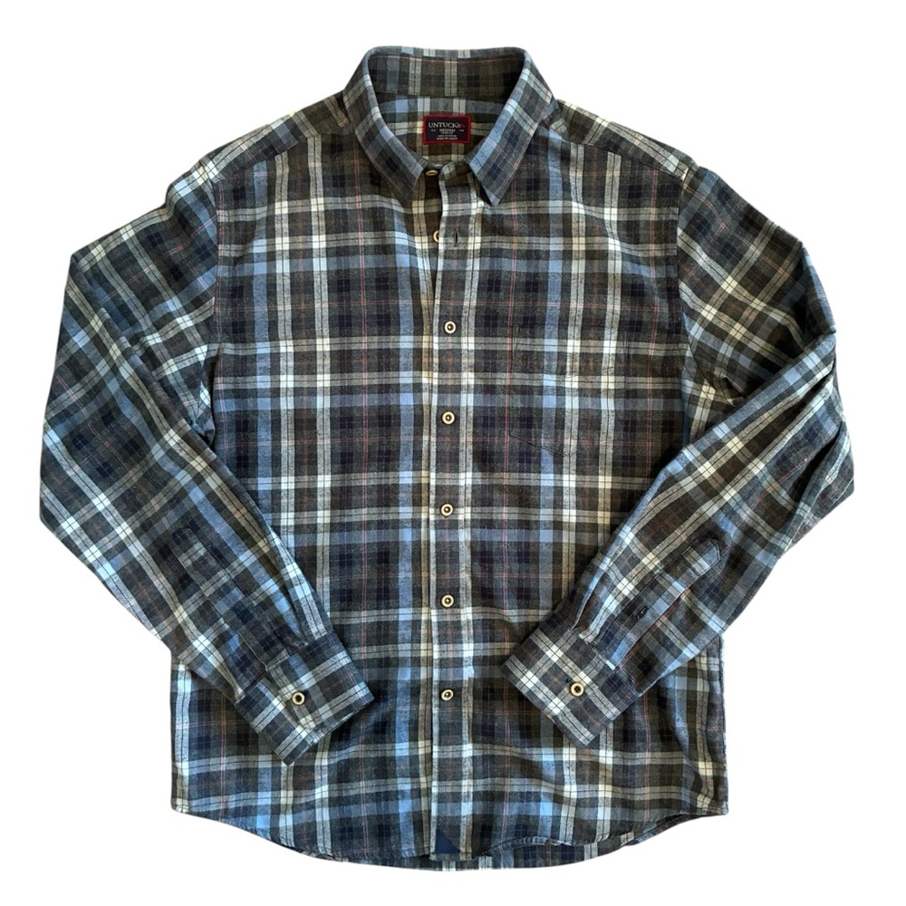UNTUCKit Plaid Casual Long-Sleeve Shirt